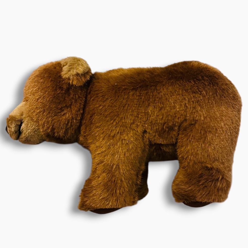 Vintage 1986 Dakin Brown Grizzly Bear Plush Stuffed Animal Standing 11 Inch